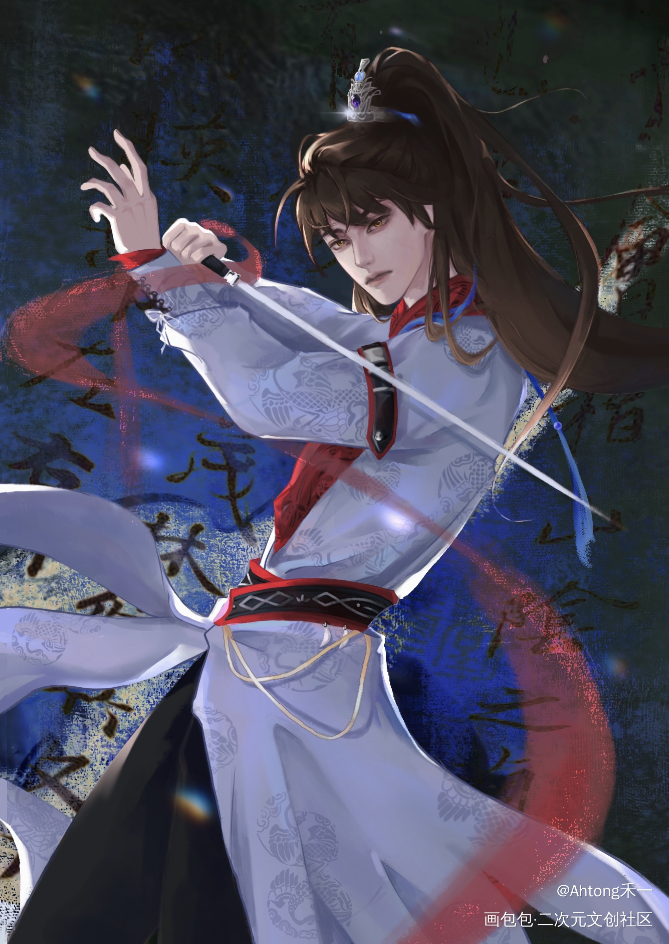 188古风翔哥_职业替身188男团晏周周翔绘画作品