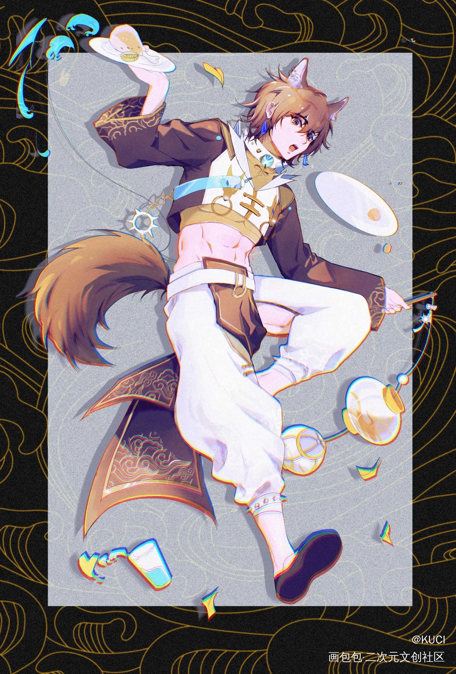 可尔的新衣服_平涂日系我要上首推新世界狂欢绘画绘画作品
