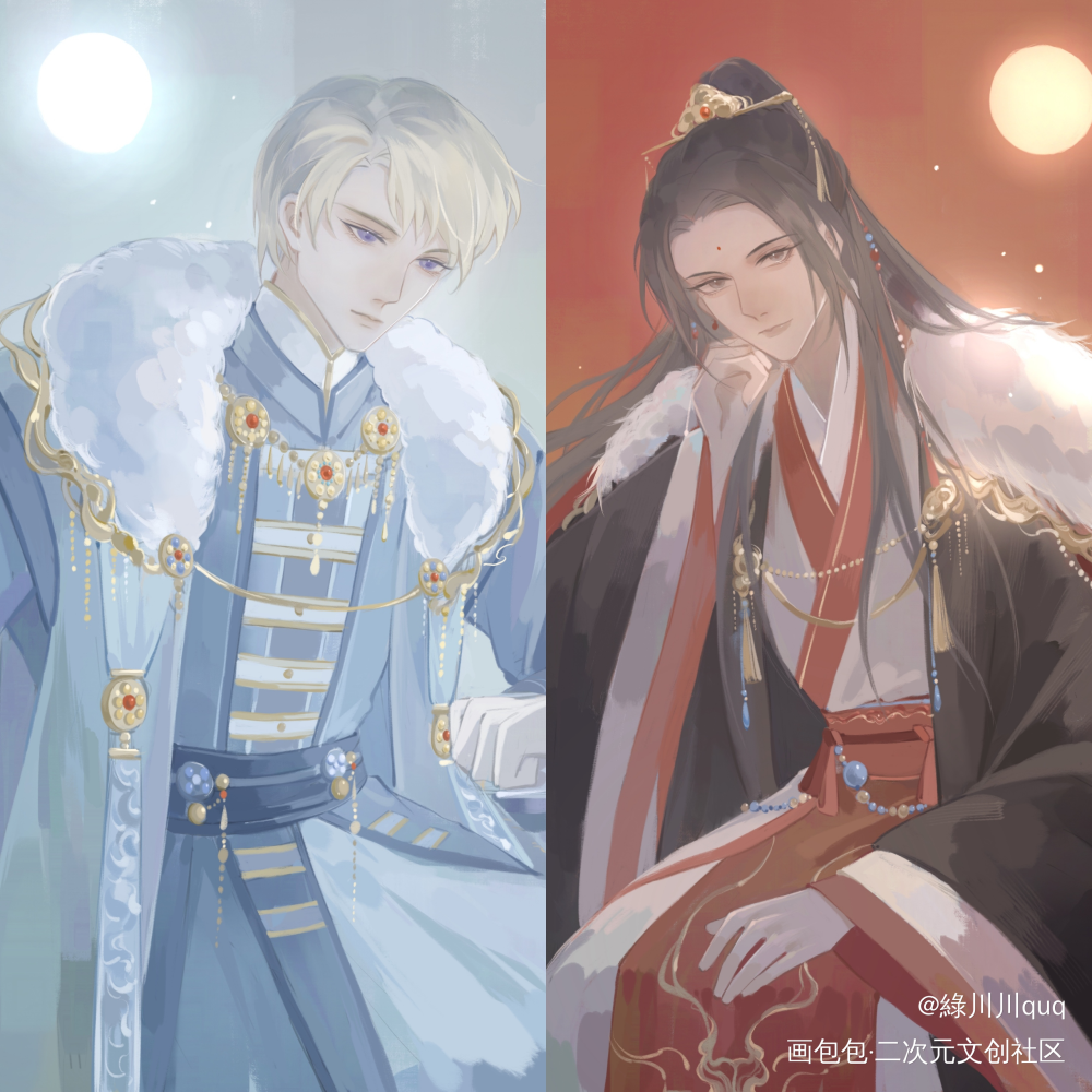 露中  自设服装_黑塔利亚露中伊万·布拉金斯基王耀绘画作品