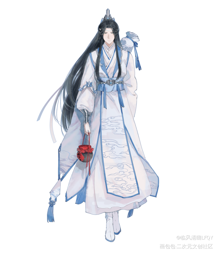 冰心_魔道祖师忘羡蓝忘机魏无羡绘画作品