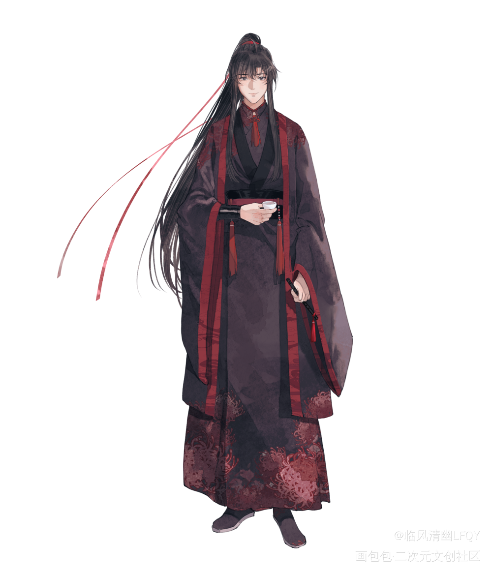 冰心_魔道祖师忘羡蓝忘机魏无羡绘画作品