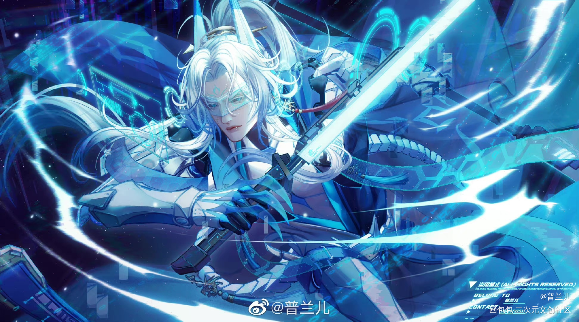 oc凌郎_古风日系插画凌郎原创oc绘画作品