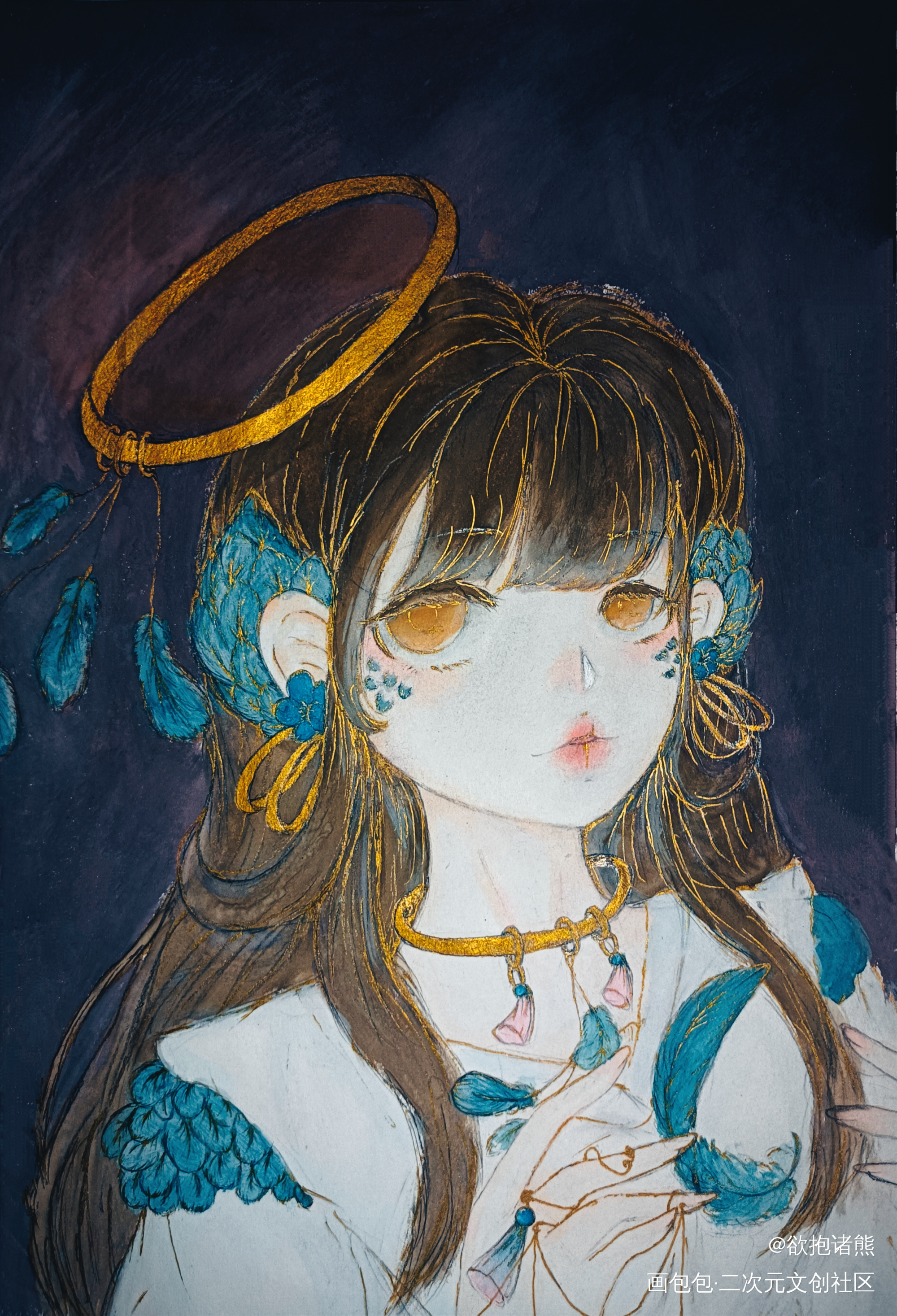 _摸鱼页绘画作品