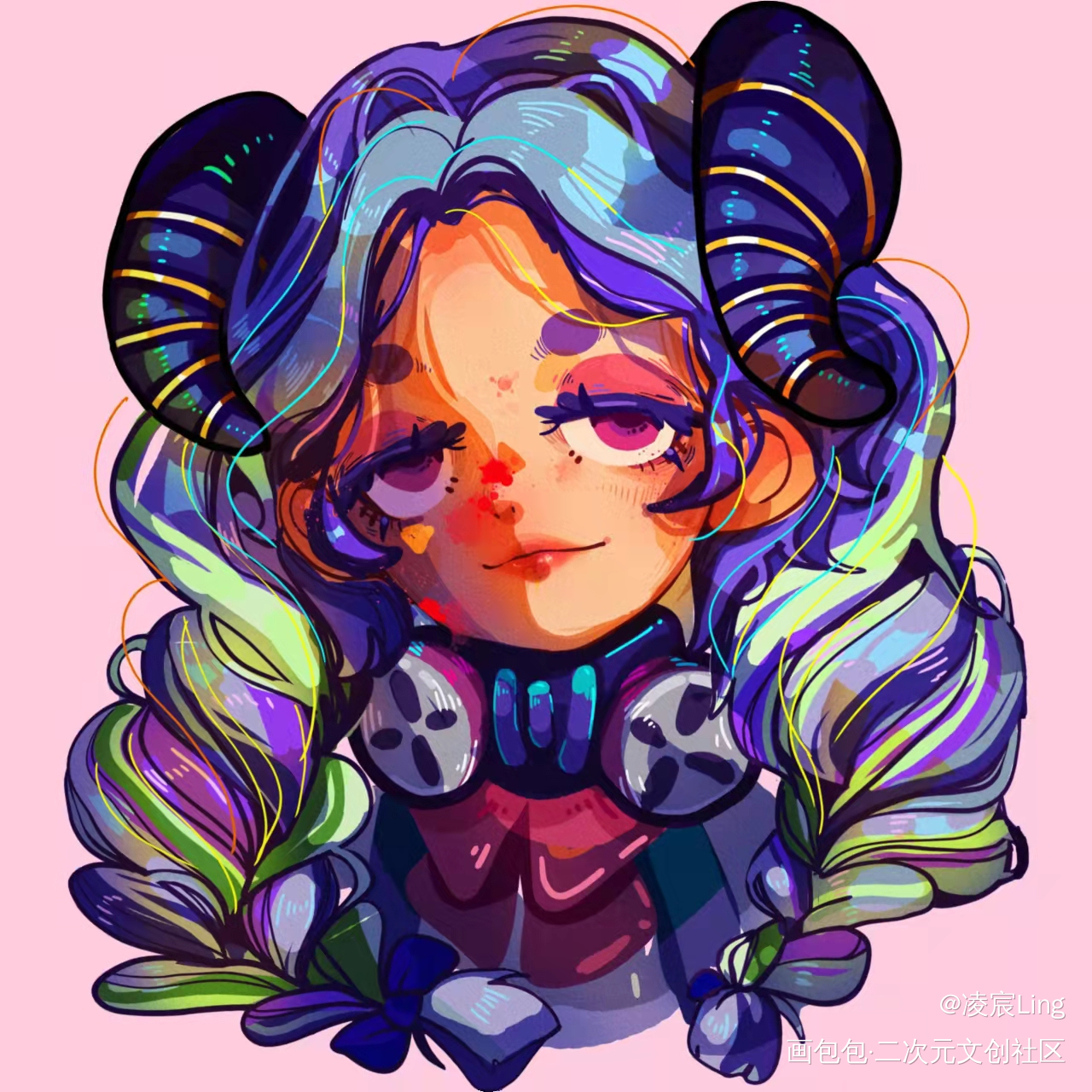 给女鹅新约的稿_烬月oc绘画作品