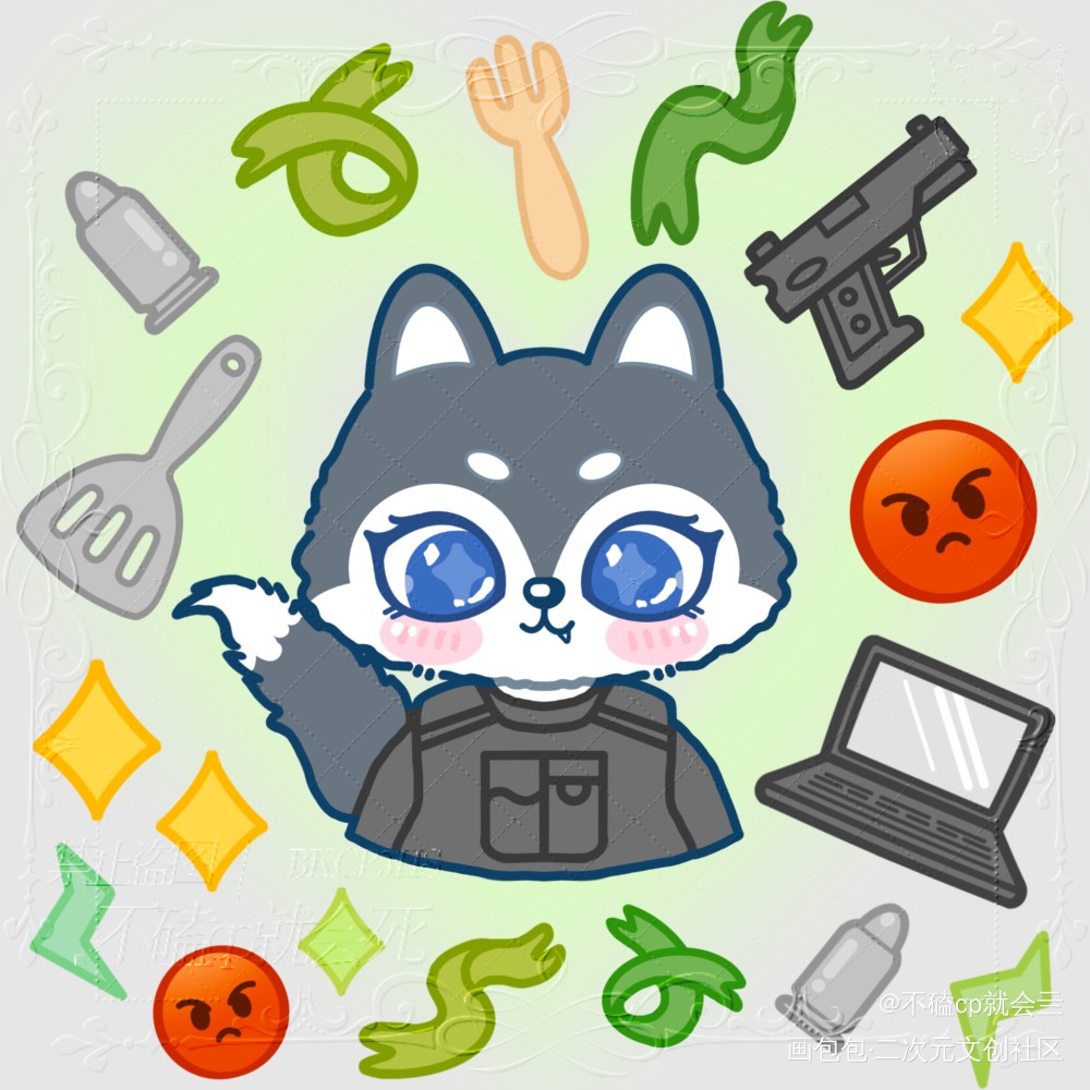 小狼炀崽_针锋对决188男团原顾绘画作品