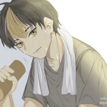 noya_排球少年西谷夕厚涂同人壁纸绘画绘画作品