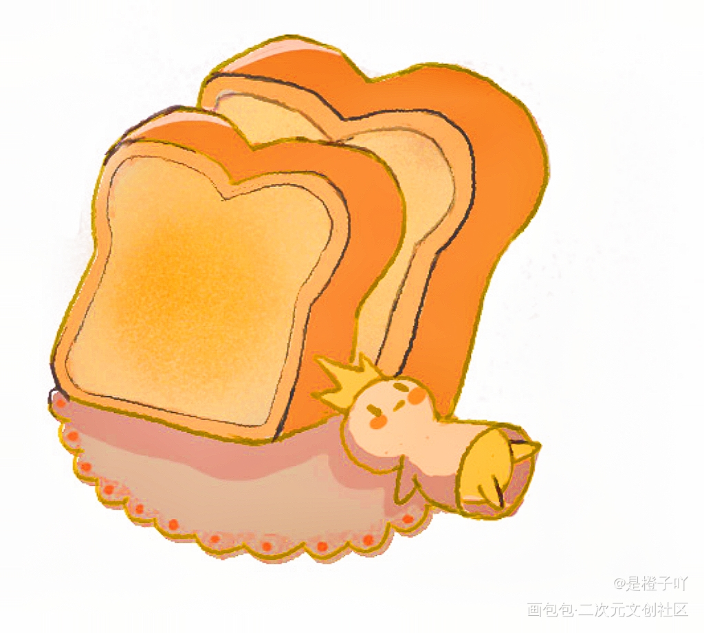 面包片_板绘涂绘画作品