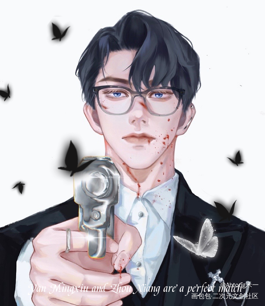 188 晏明修_职业替身188男团晏周晏明修绘画作品