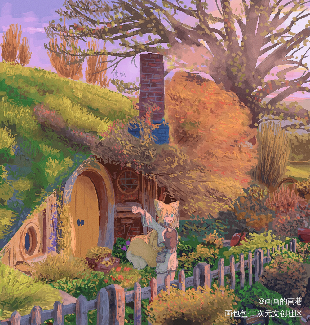 原创和一个 间谍过家家 同人_间谍过家家场景插画板绘原创绘画作品