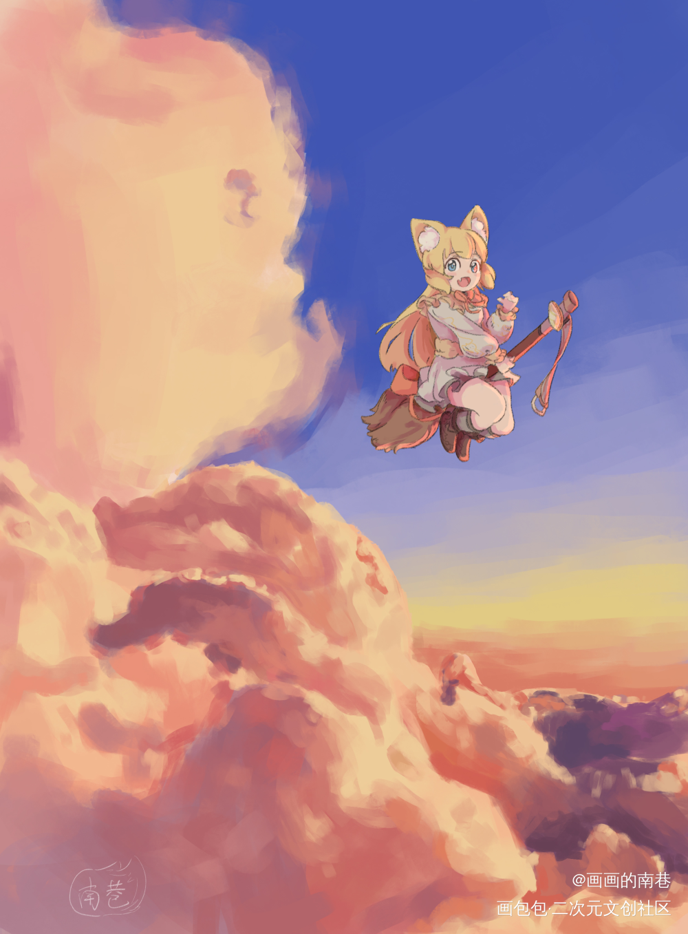原创和一个 间谍过家家 同人_间谍过家家场景插画板绘原创绘画作品