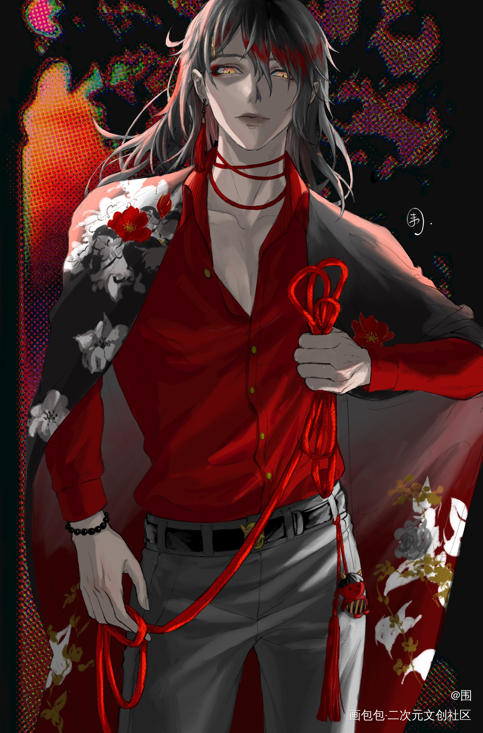 vox）搬一些爹_插画同人luxiemvoxakuma绘画作品