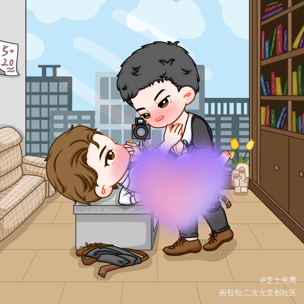 看配文_针锋对决188男团原顾顾青裴原炀绘画作品