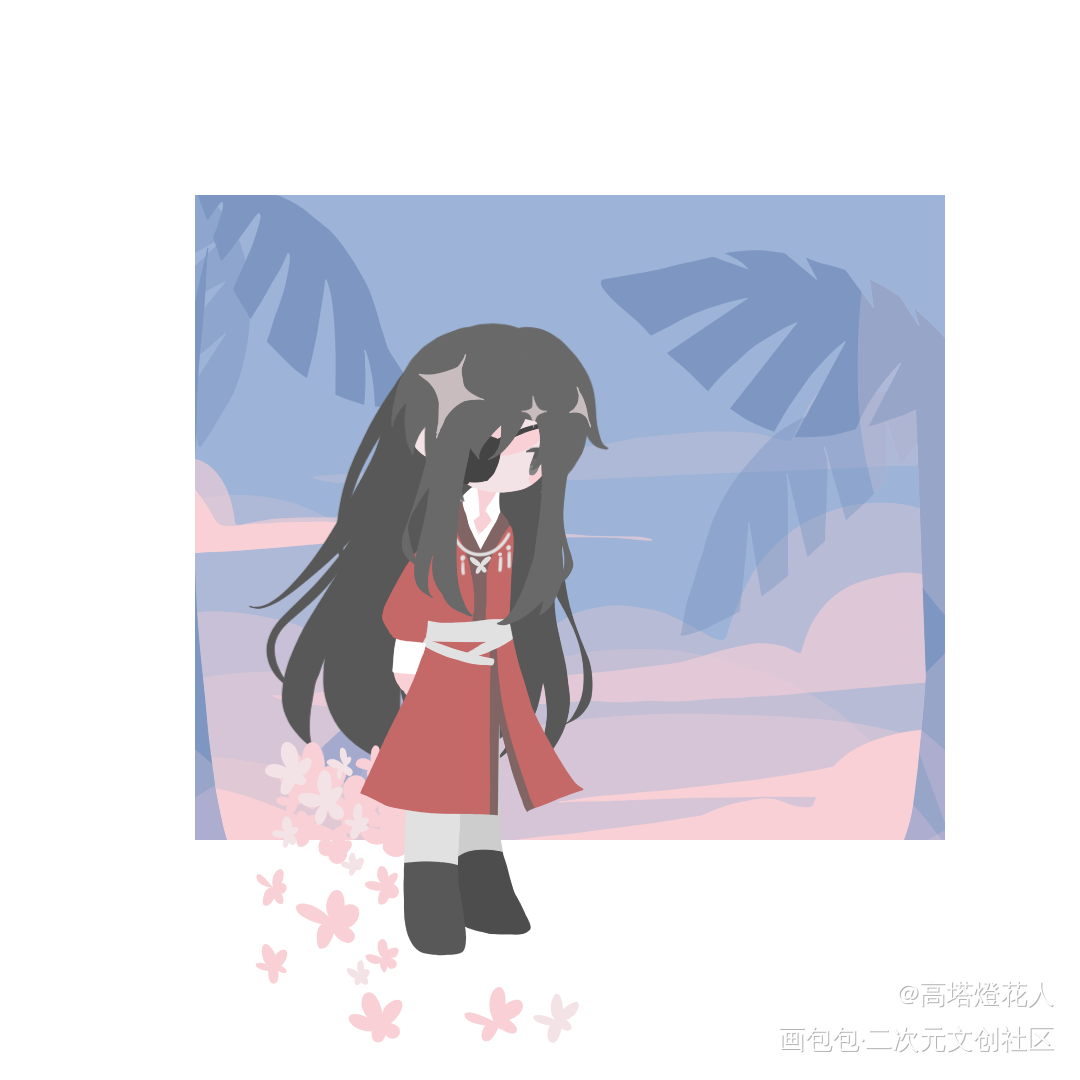 _天官赐福花怜绘画作品
