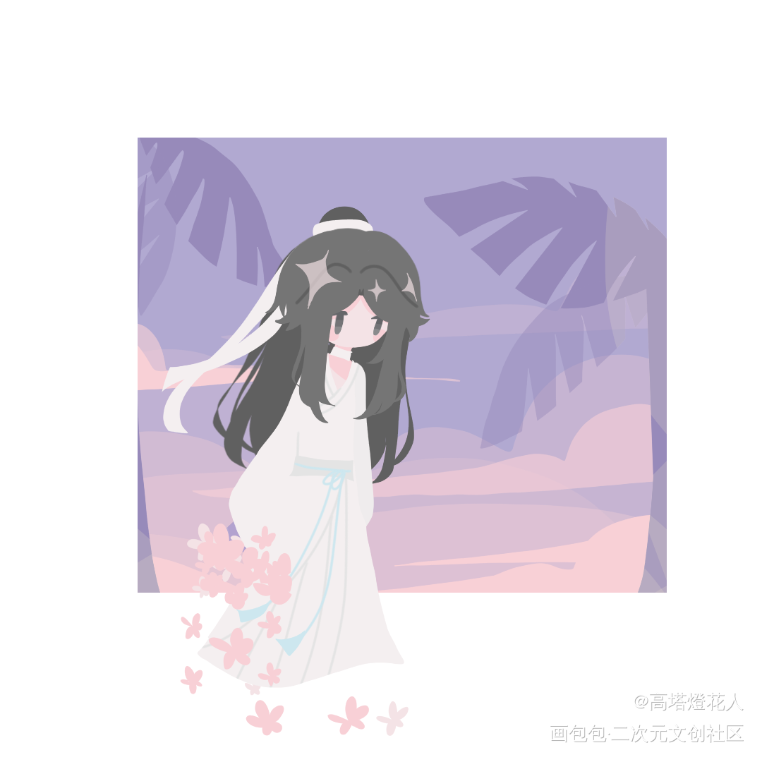 _天官赐福花怜绘画作品