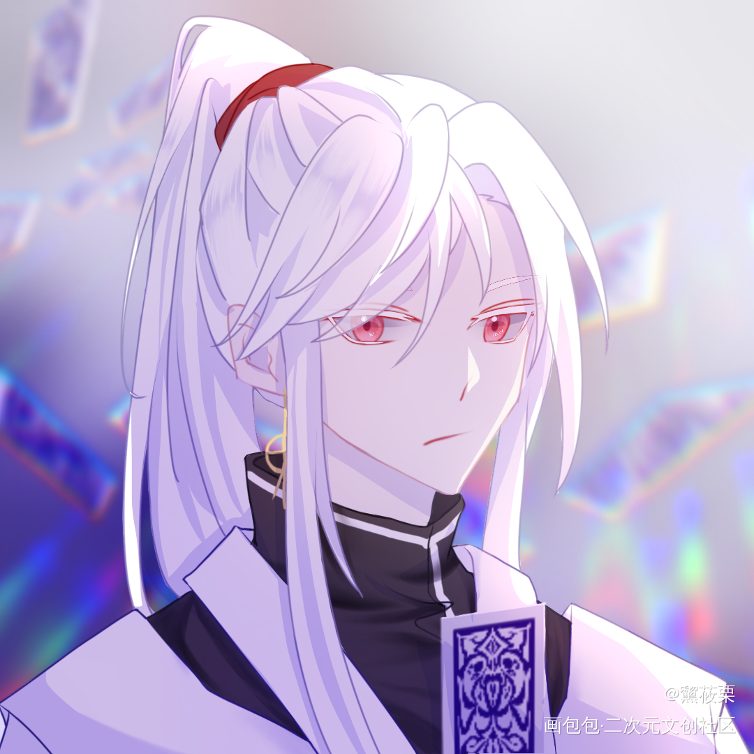 _惊悚练习生平涂头像同人宗九求约稿绘画作品