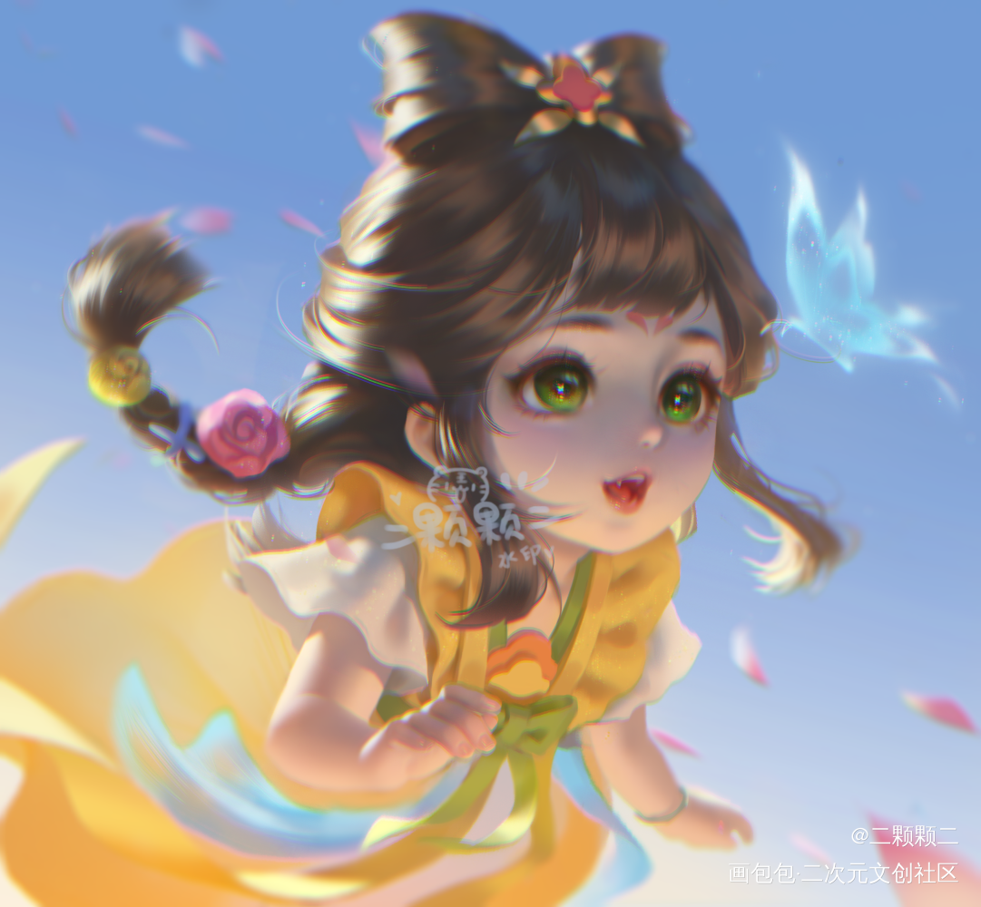 花朝菜菜～～_王者荣耀蔡文姬厚涂头像同人绘画绘画作品