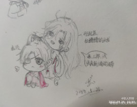 花怜同人Q版_绘画作品
