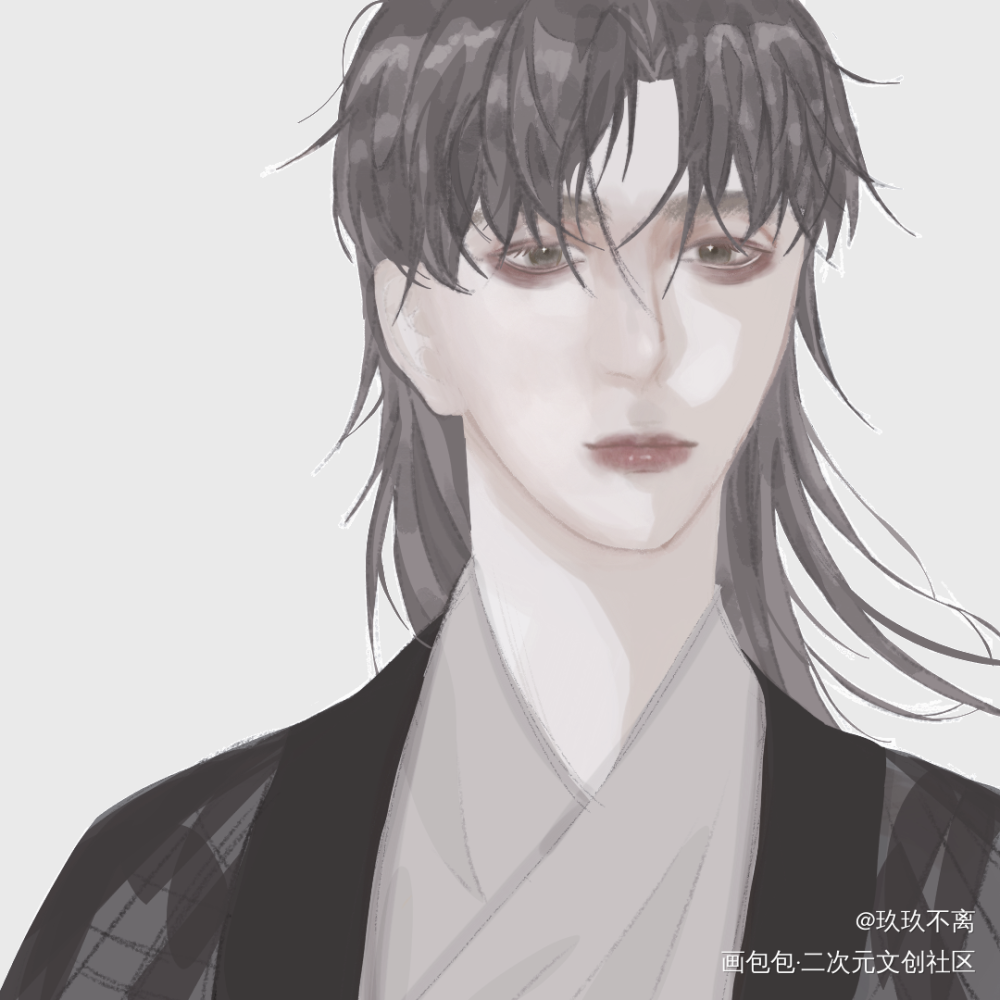 人生不过是一行波德莱尔_古风原创绘画作品