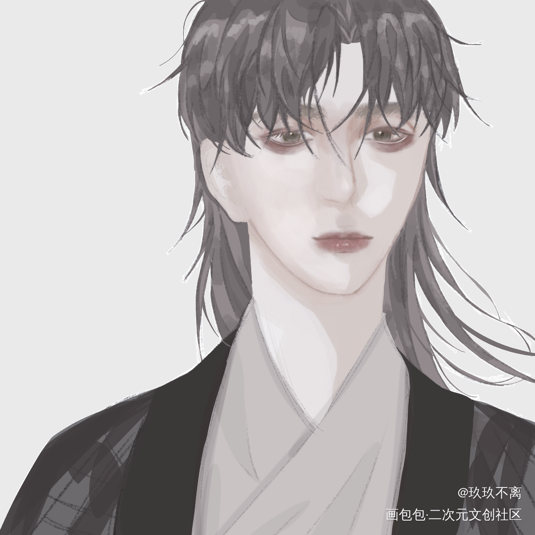 人生不过是一行波德莱尔_古风原创绘画作品