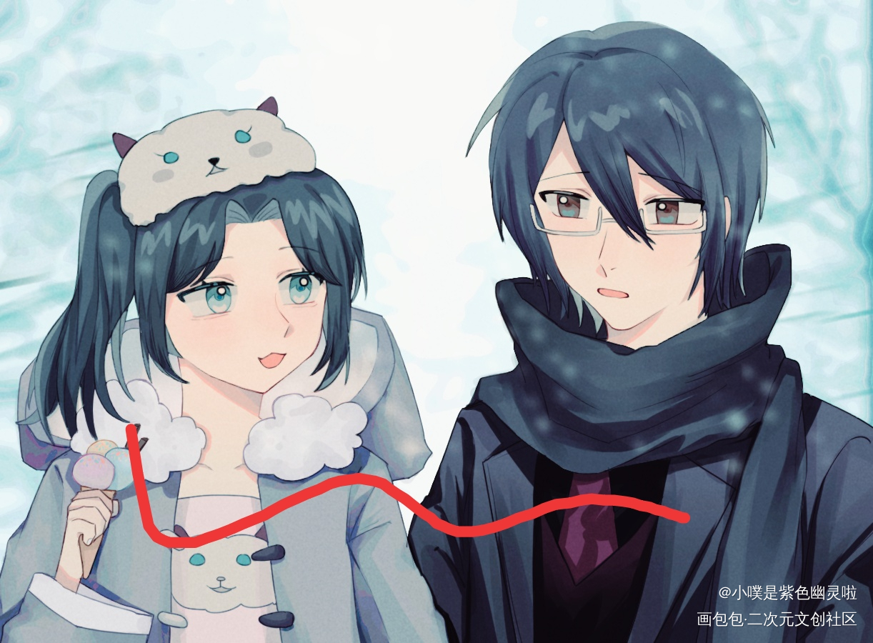 双人稿件不可以用_板绘涂双人互动双人不能用梦女绘画练习约稿绘画绘画作品