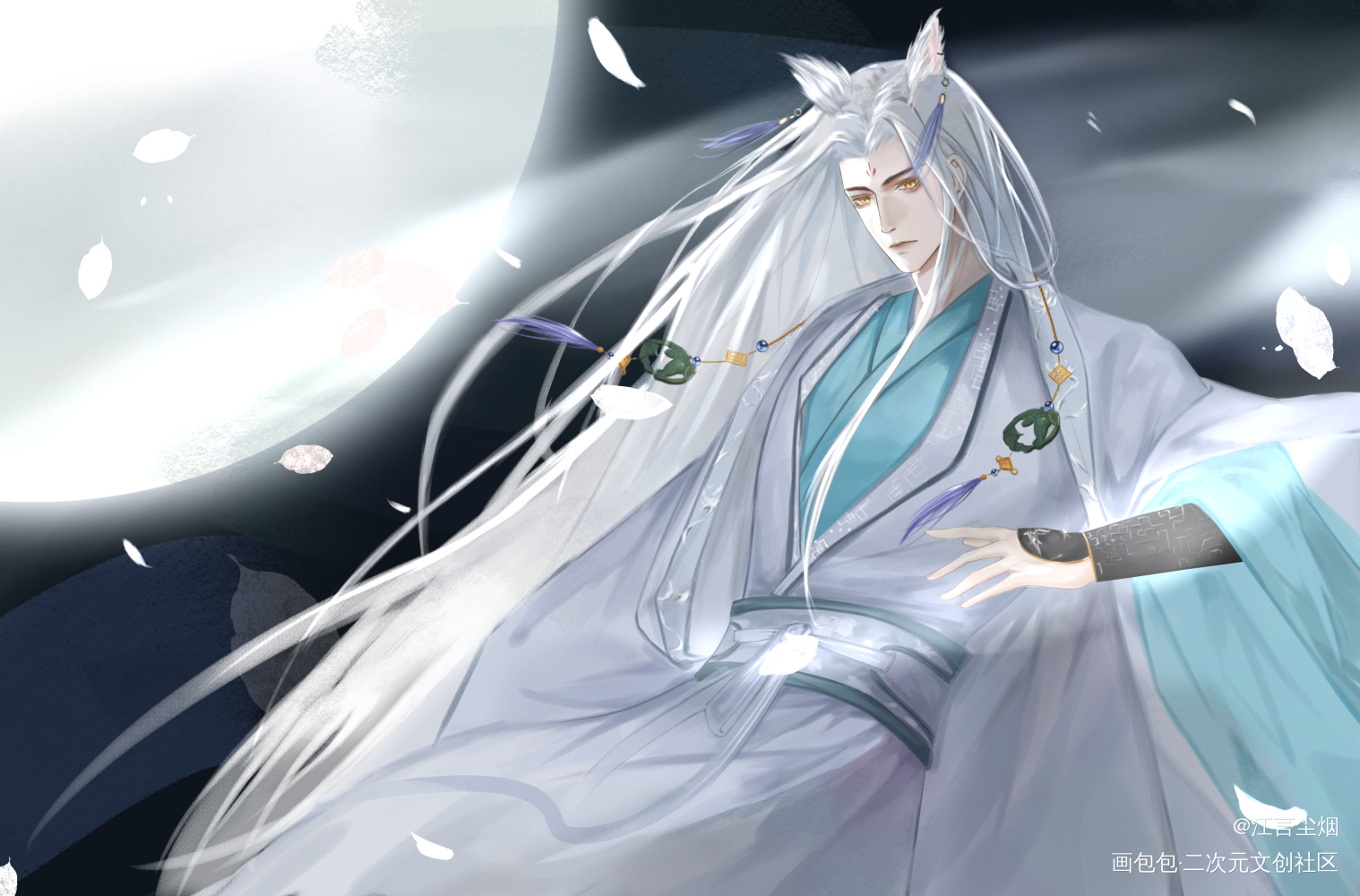 一张齐总监︿(￣︶￣)︿_光与夜之恋齐司礼绘画作品