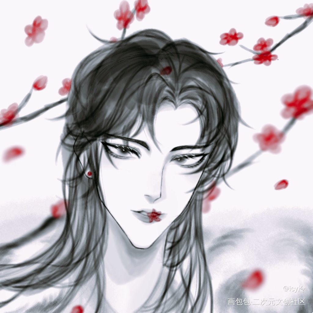 兰舟拢香_将进酒沈泽川沈兰舟古风同人指绘摸鱼绘画作品