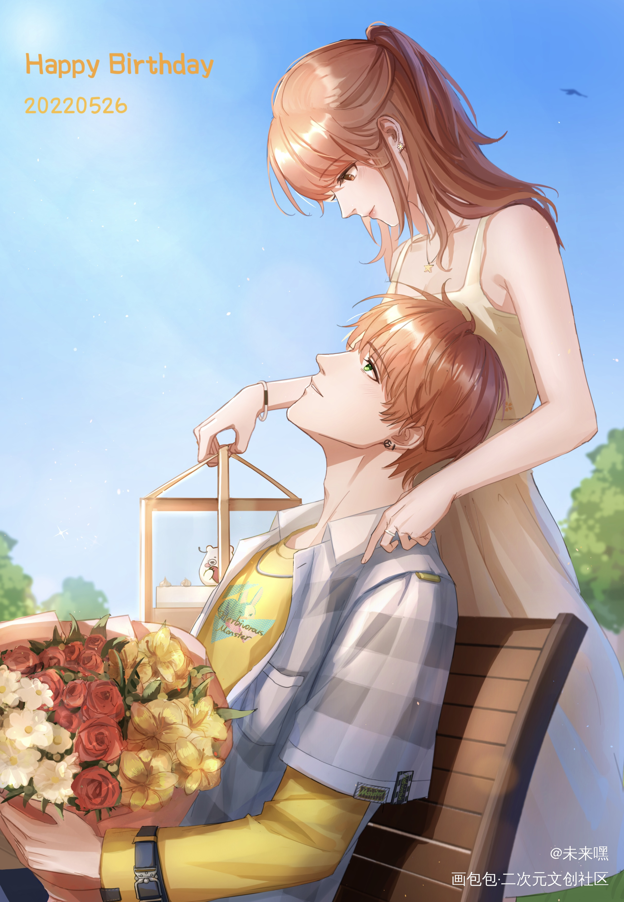 _光与夜之恋夏鸣星绘画作品