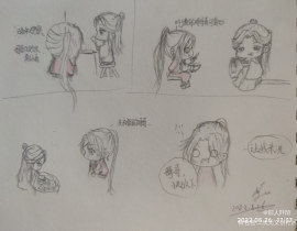 暗中观察1_绘画作品