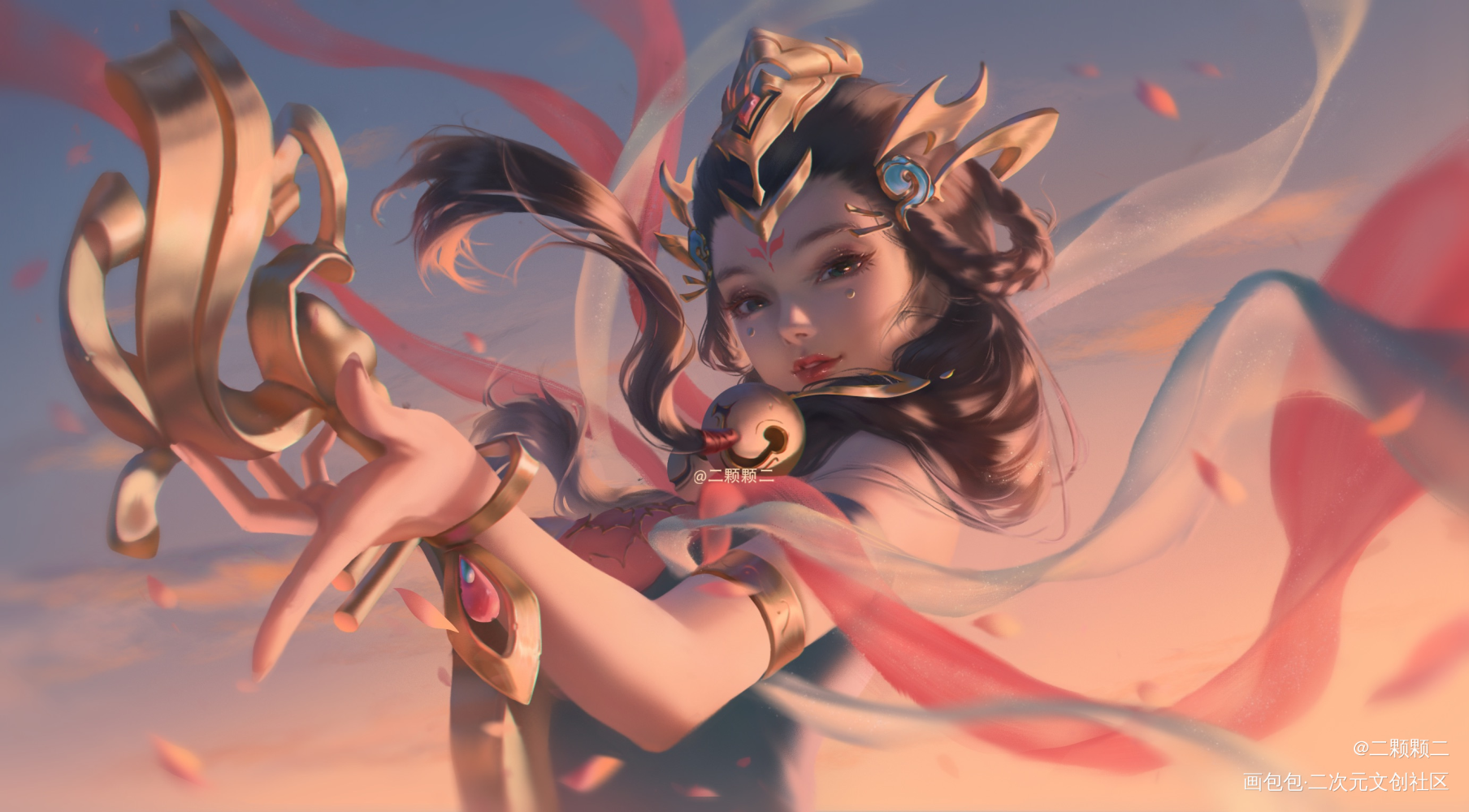 杨玉环_王者荣耀杨玉环厚涂头像同人绘画绘画作品