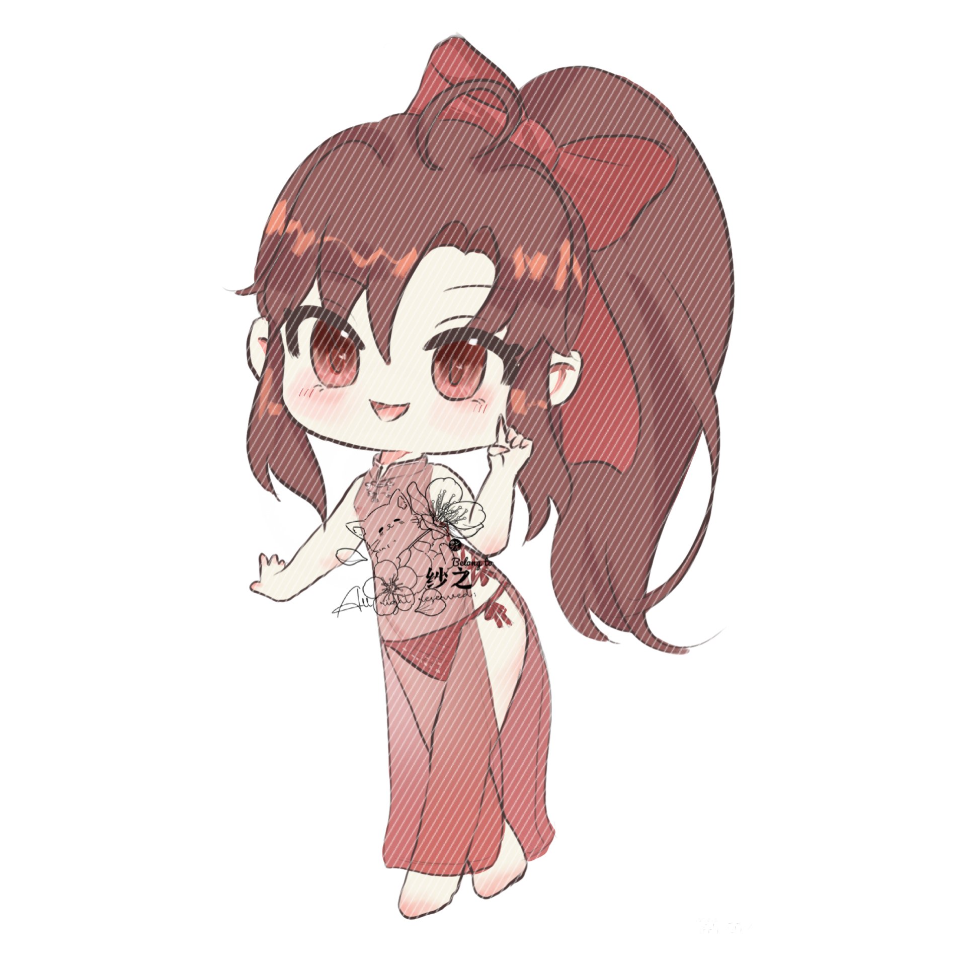 魔道-忘羡-制品 开授权_魔道祖师忘羡魏无羡Q版头像同人绘画作品