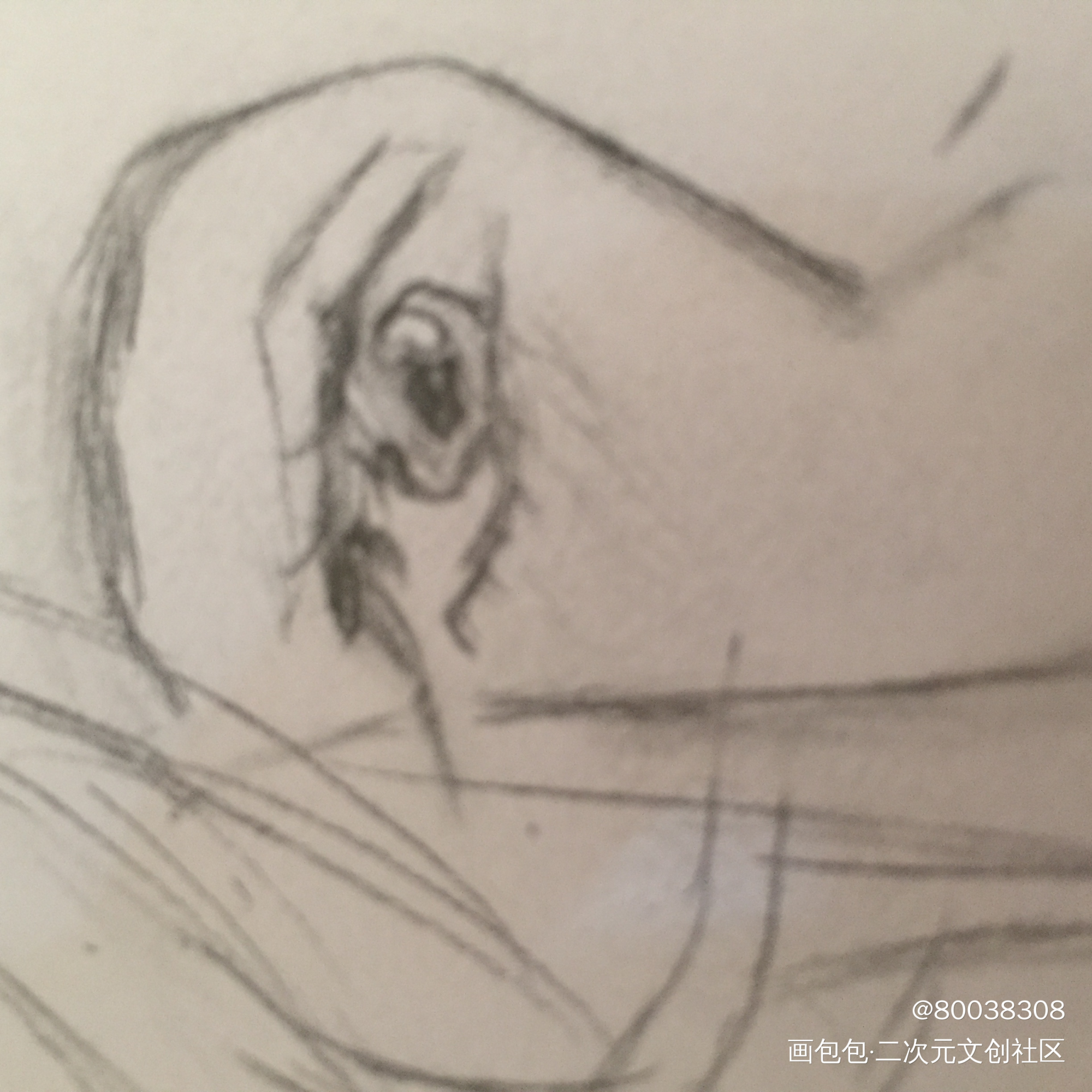 花怜 闲的没事干乱摸的 有点鬼_天官赐福铅笔绘画作品