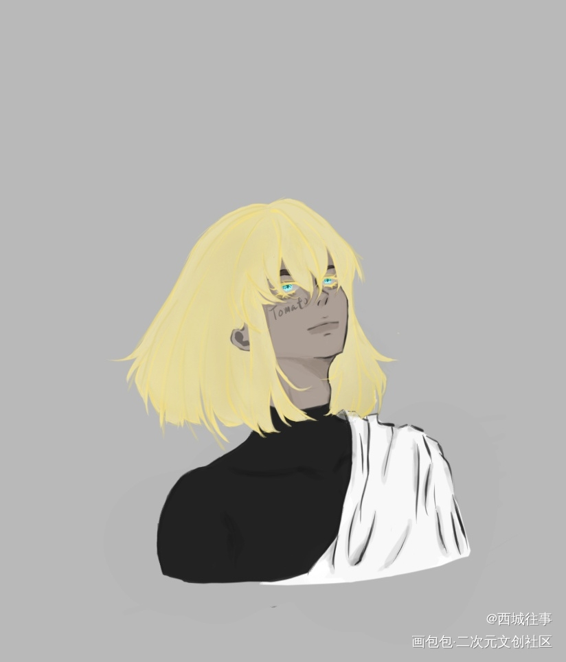 黑皮帅哥_oc绘画作品