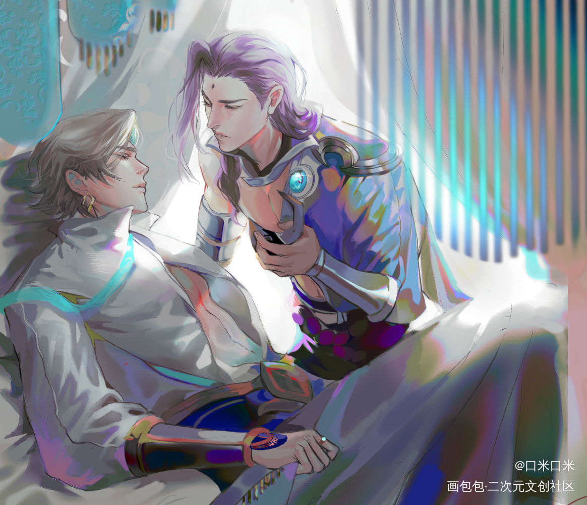 动情_王者荣耀兰陵王同人暃陵暃绘画作品