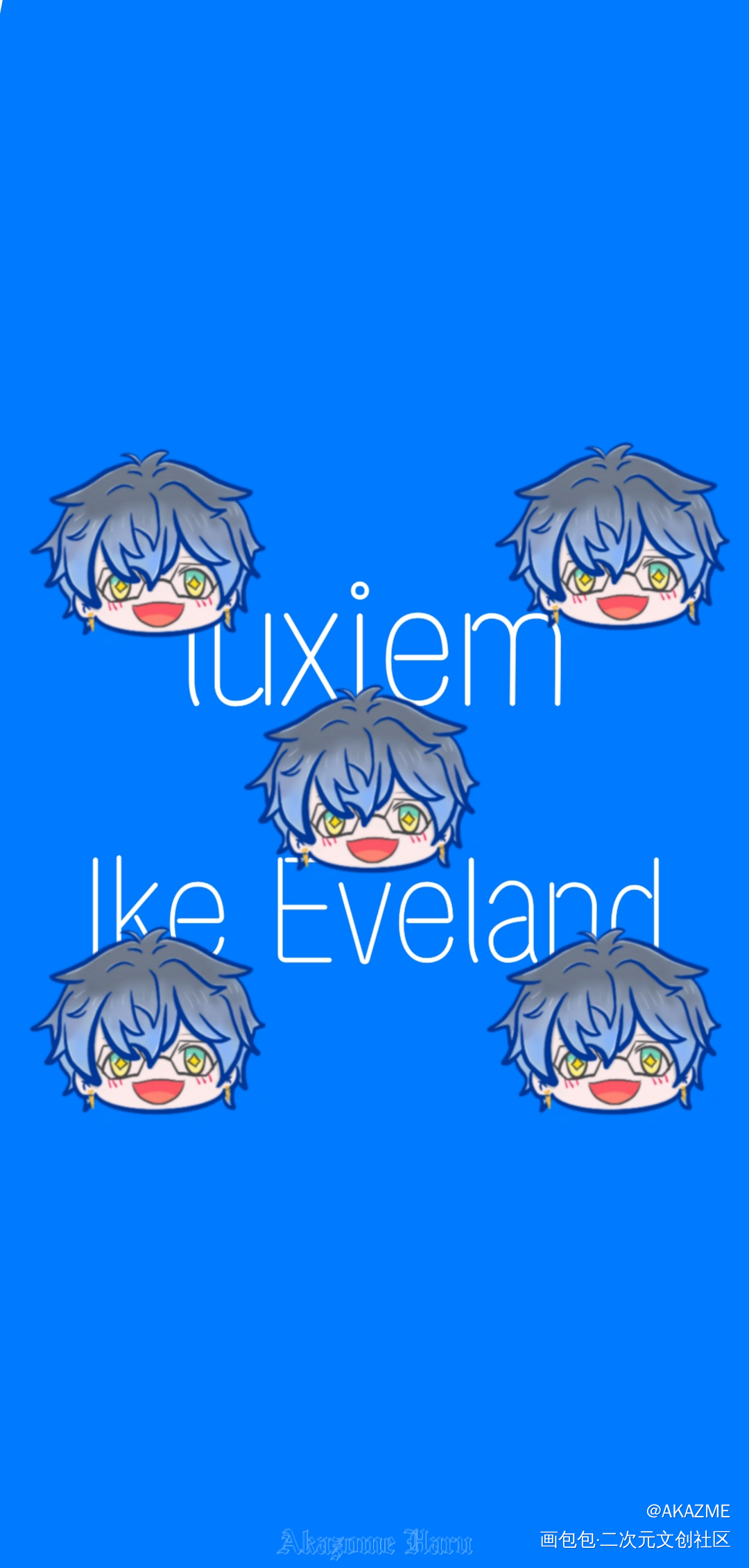 ike的摸鱼～p2壁纸可以自取_彩虹社摸鱼页luxiemikeeveland绘画作品