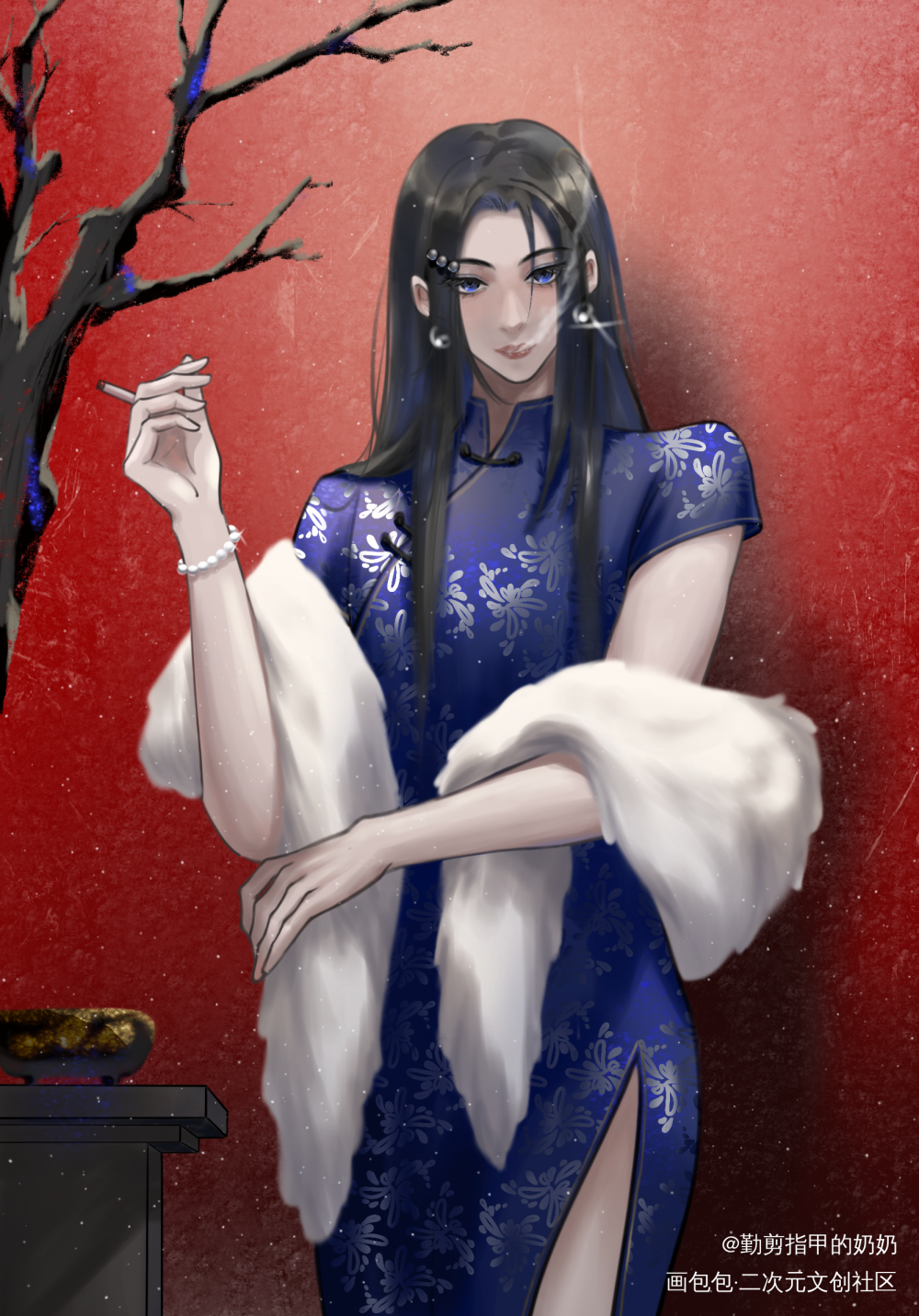 年年_烧不尽方麒年绘画作品