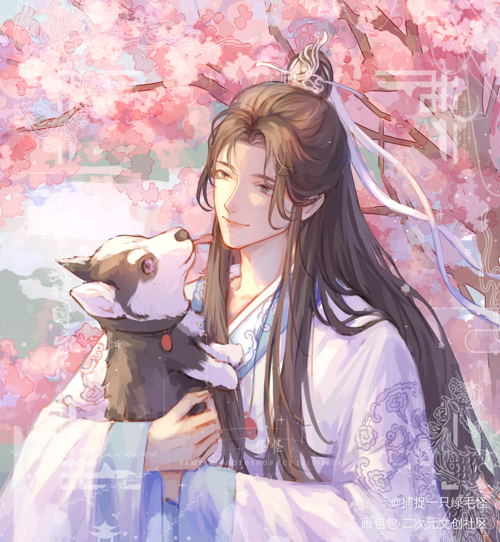 墨燃变成修勾啦～_二哈和他的白猫师尊燃晚墨燃楚晚宁古风绘画作品
