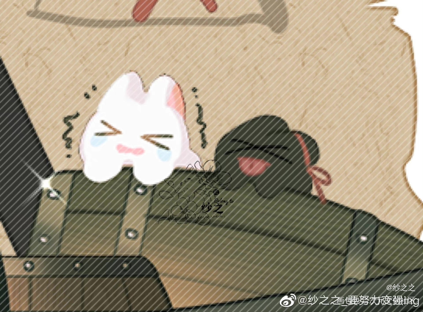 魔道-忘羡-图透_魔道祖师忘羡蓝忘机魏无羡Q版同人绘画作品