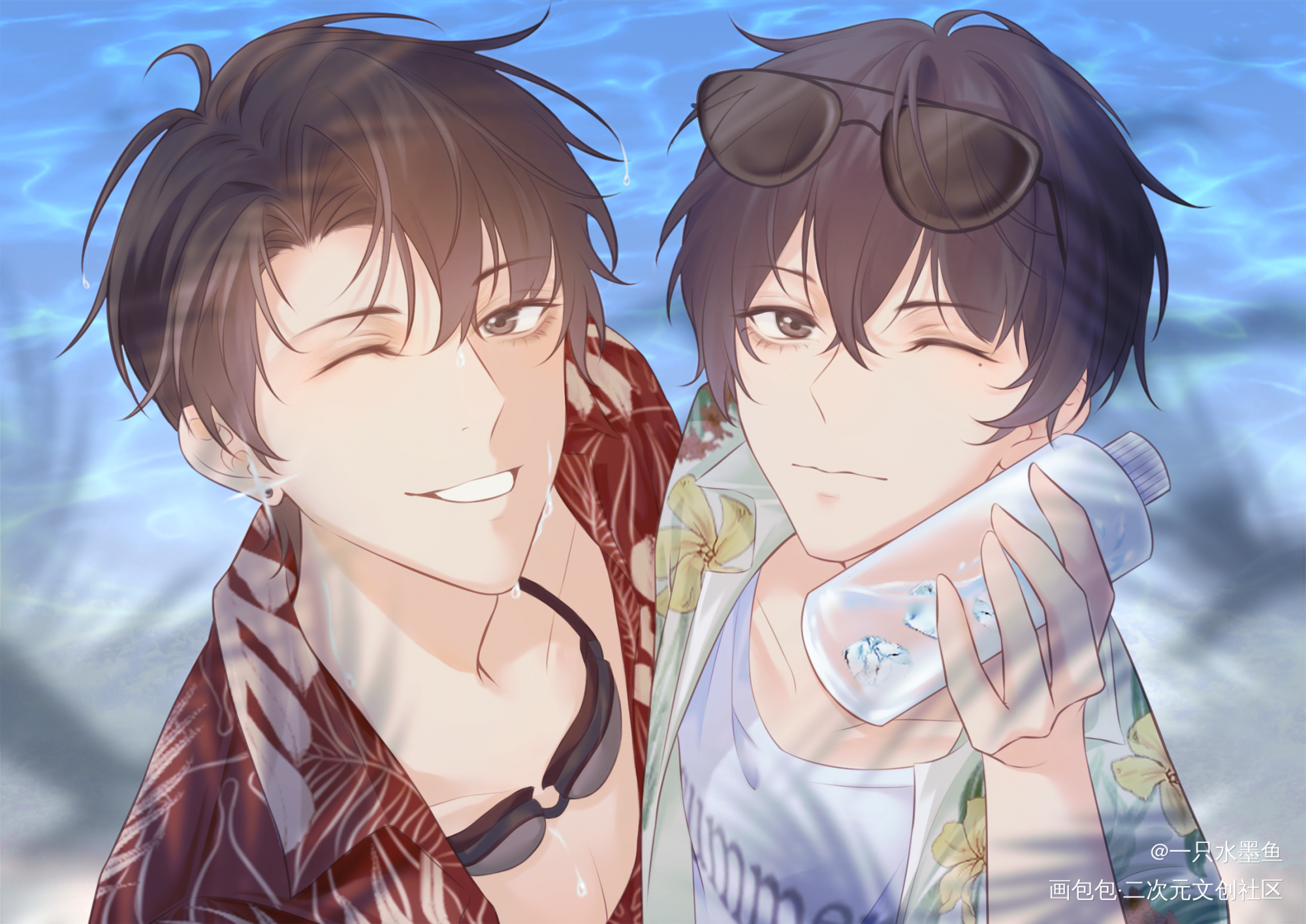没人看到夏日朝俞我会很伤心?_伪装学渣朝俞谢俞贺朝绘画作品