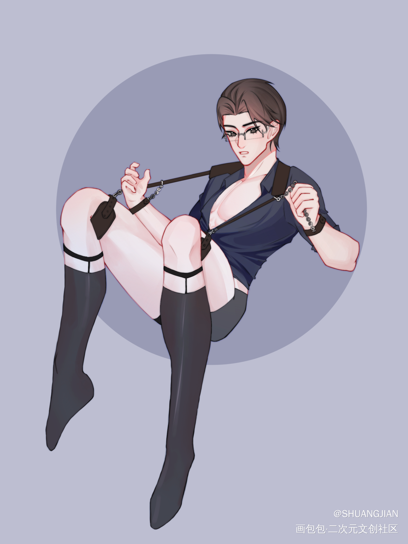 ⛓_针锋对决原顾顾青裴针锋对决188男团绘画作品