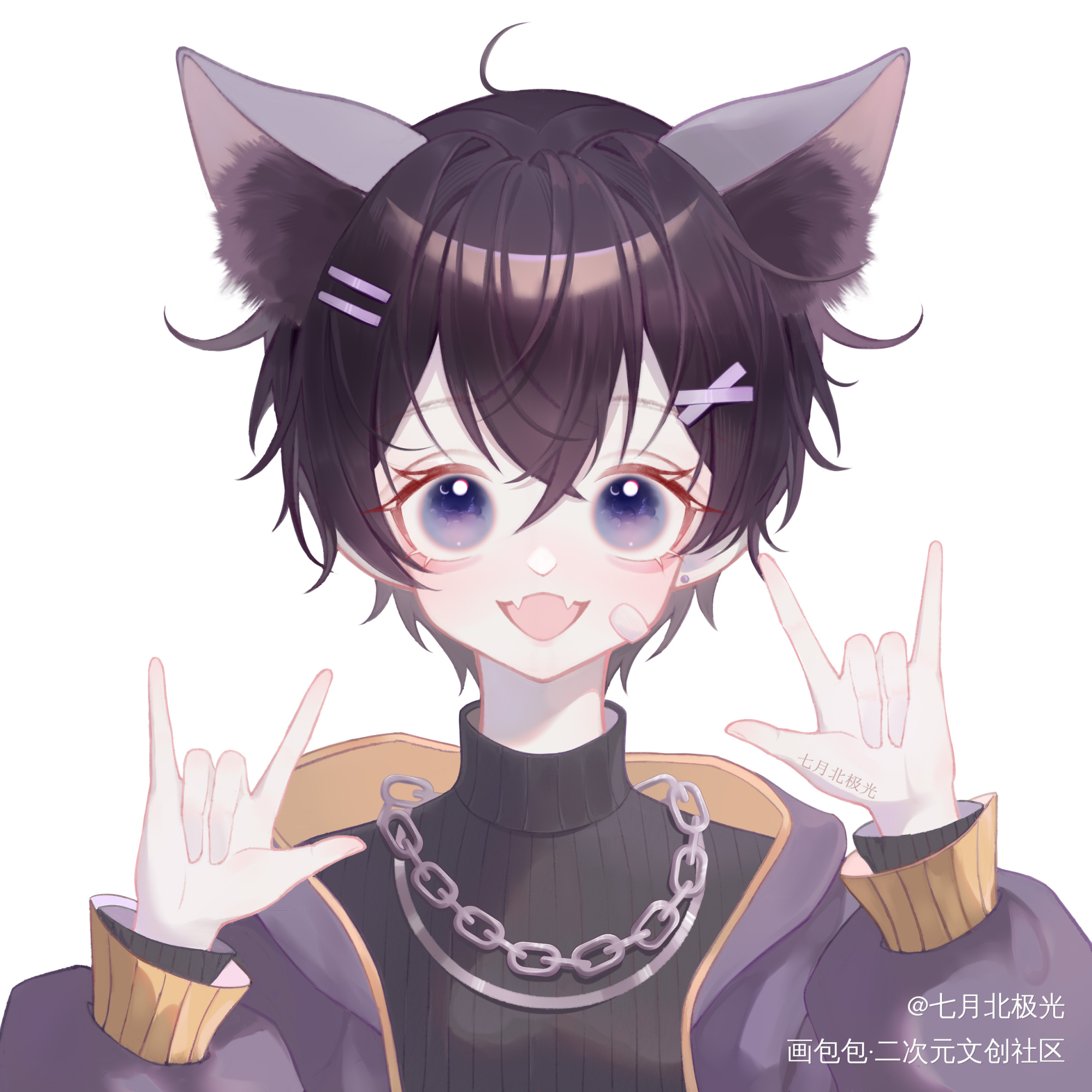 好早好早之前摸得Shoto_板绘涂平涂日系头像同人绘画作品