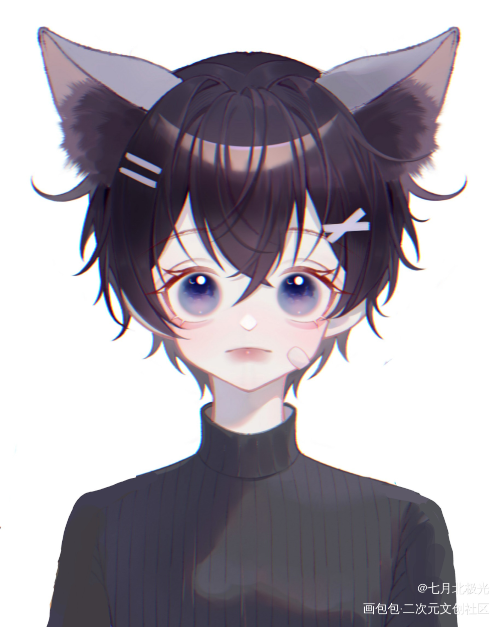 好早好早之前摸得Shoto_板绘涂平涂日系头像同人绘画作品