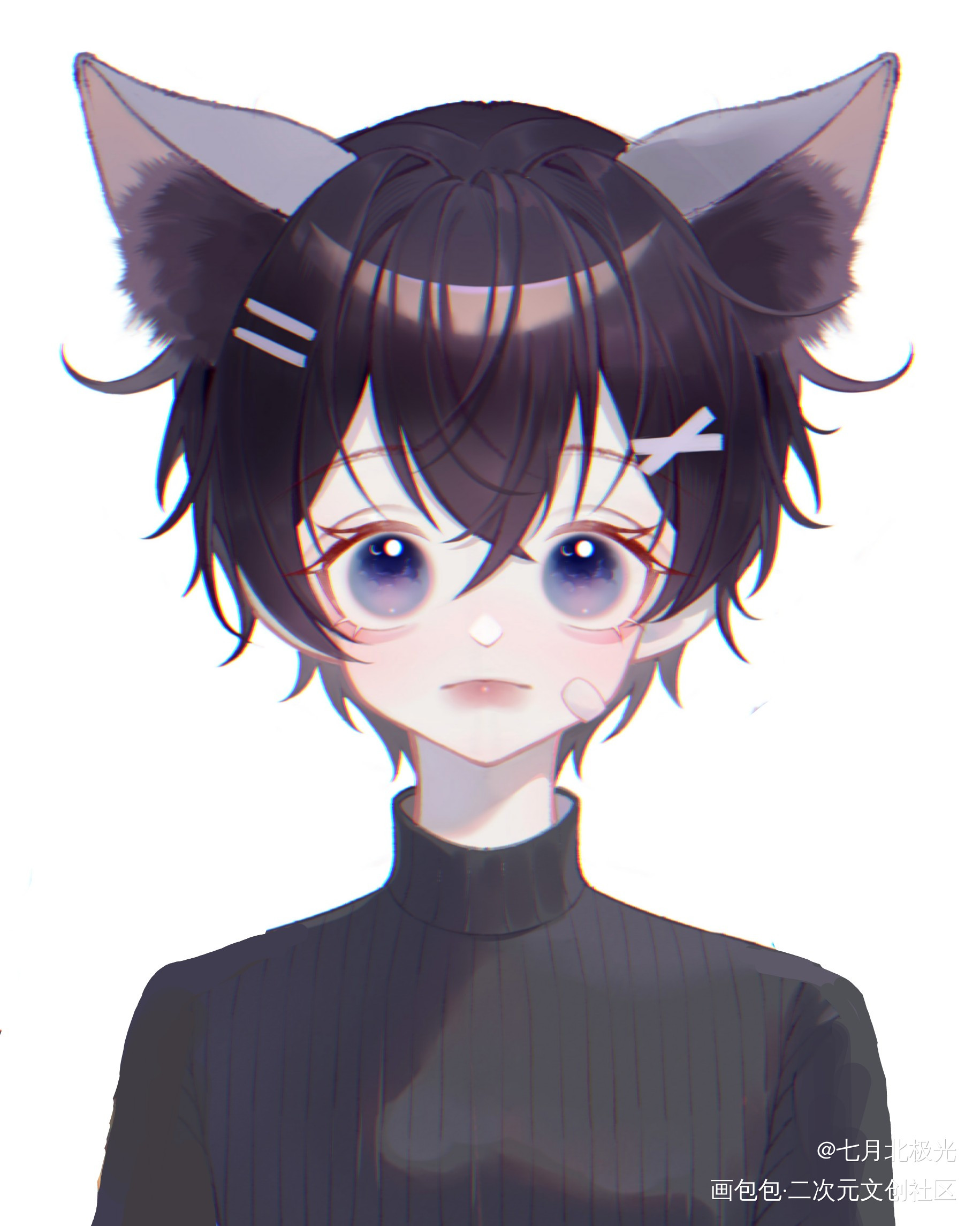 好早好早之前摸得Shoto_板绘涂平涂日系头像同人绘画作品