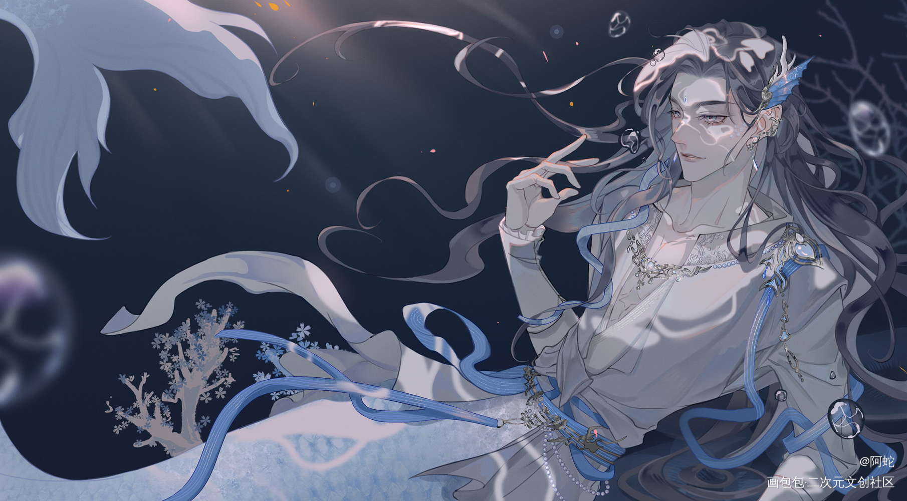 喜欢的话多多关注(^-^)_剑网3蓬莱古风约稿绘画绘画作品