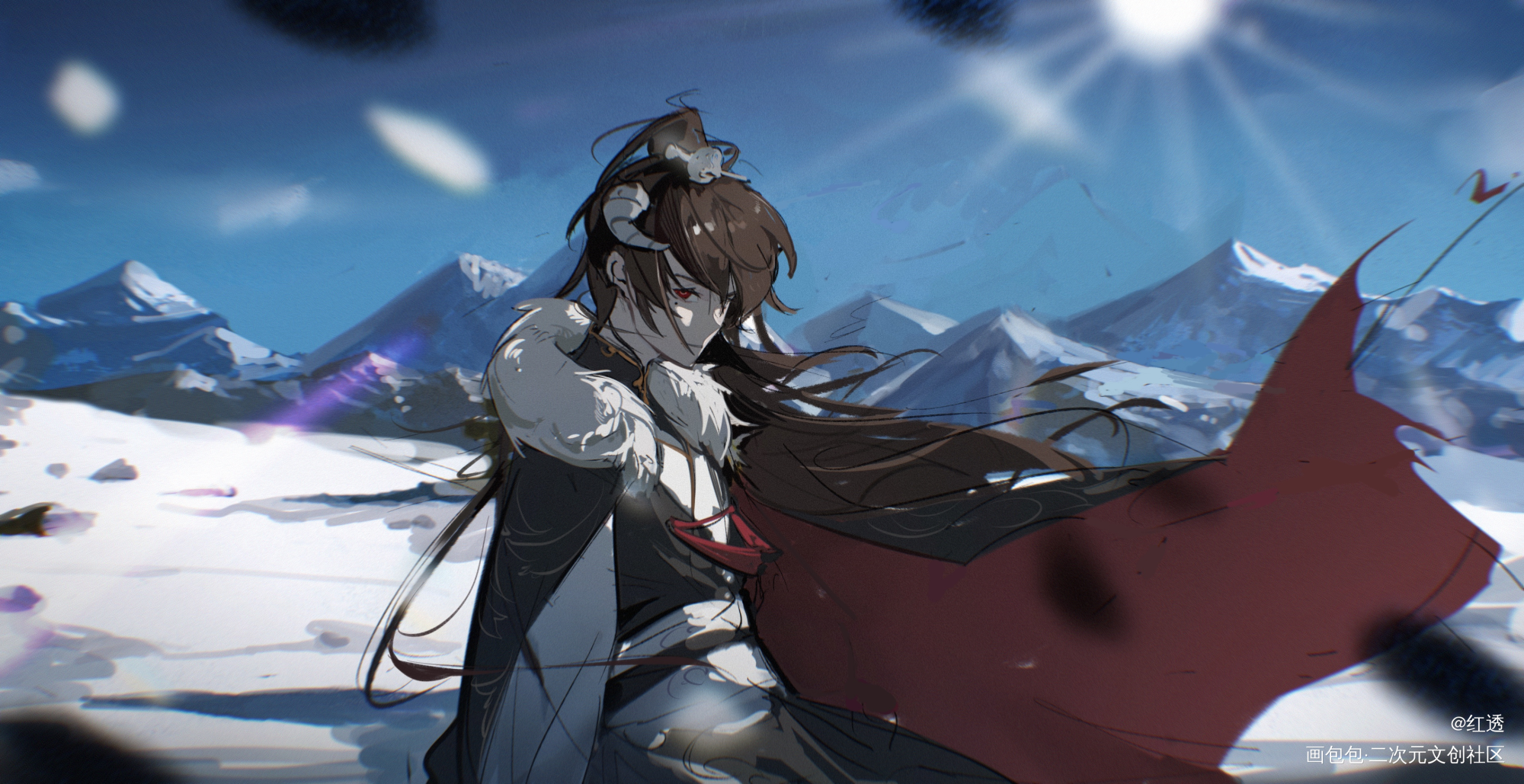是赠图_插画约稿绘画绘画作品