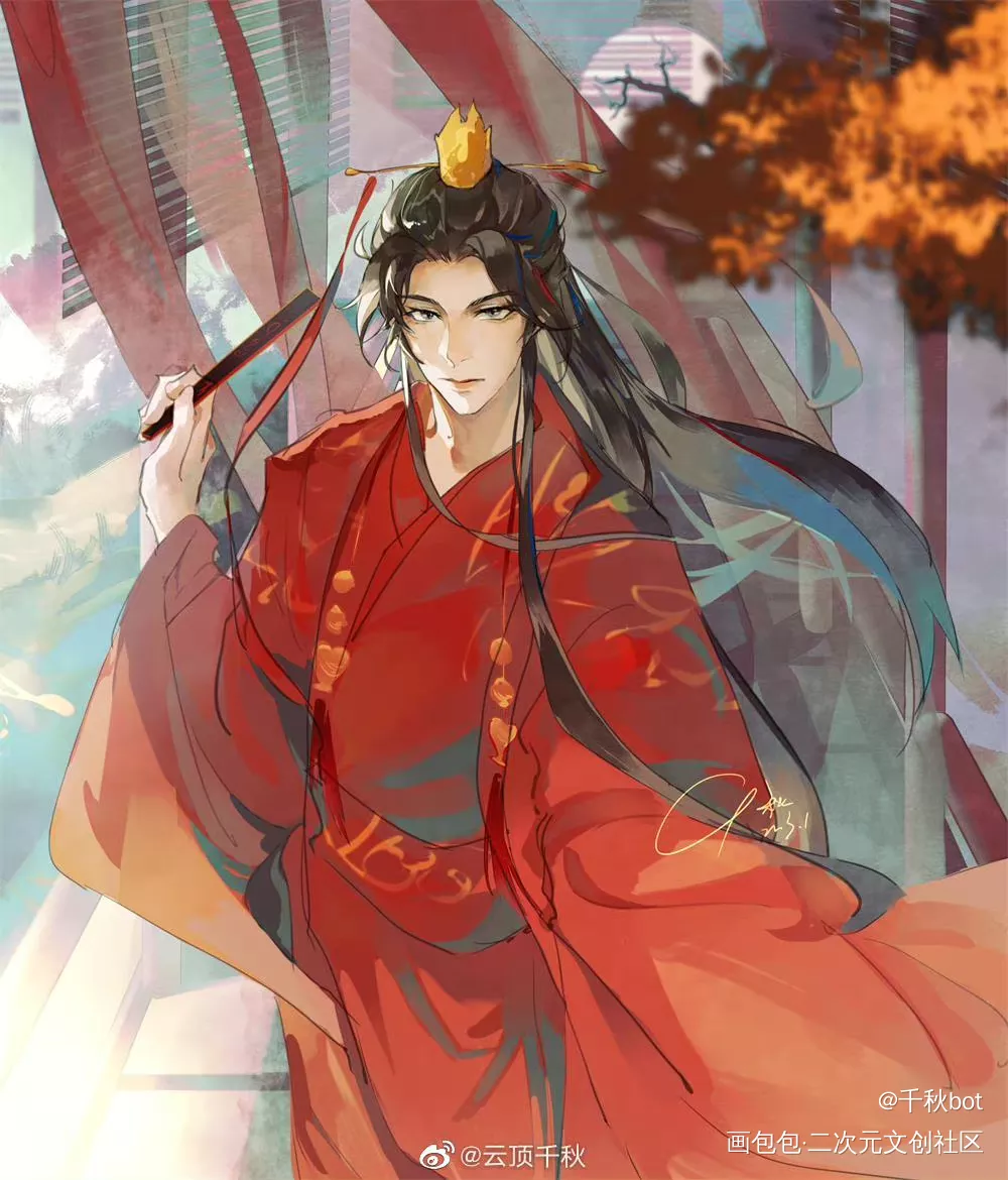 进行一个发图_肖宇梁板绘涂古风同人绘画绘画作品