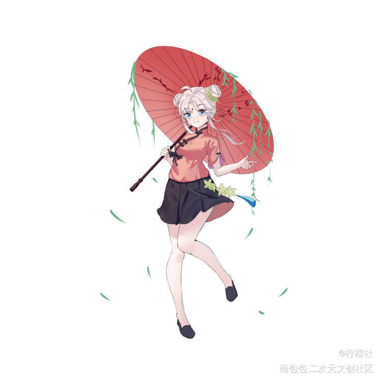 夏日国风小萝莉_古风日系绘画作品
