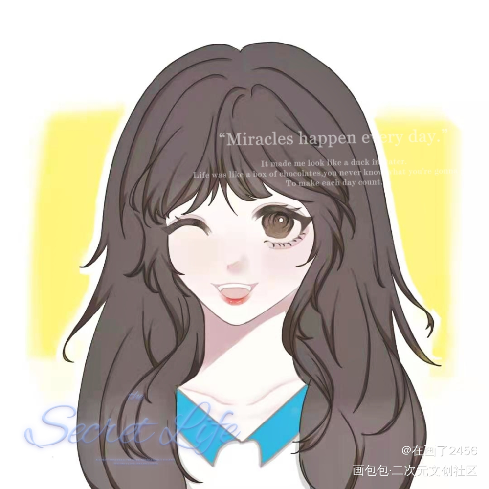孟听_彩色漫画板绘涂摸鱼页板写绘画作品