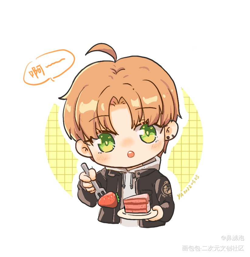 生日快乐_光与夜之恋Q版插画同人夏鸣星绘画作品
