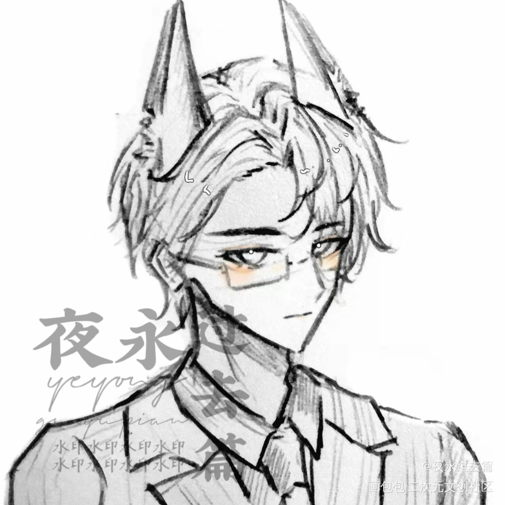 原顾纸绘_针锋对决188男团原顾顾青裴原炀铅笔纸绘绘画作品