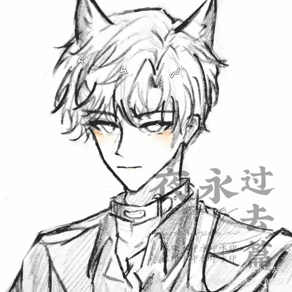 原顾纸绘_针锋对决188男团原顾顾青裴原炀铅笔纸绘绘画作品